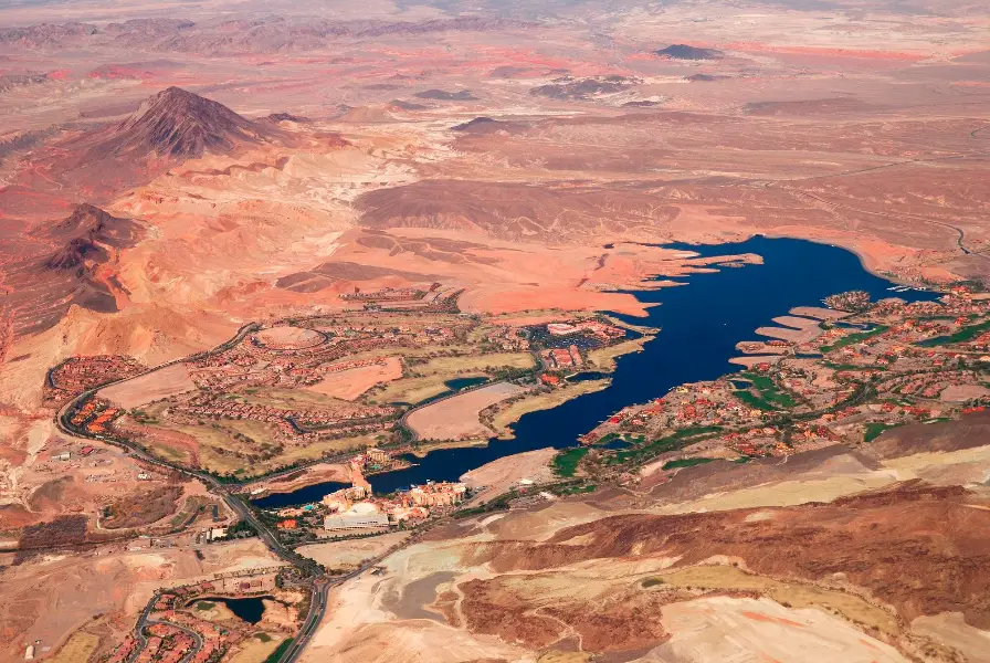 Las Vegas Lake nevada Aerial View